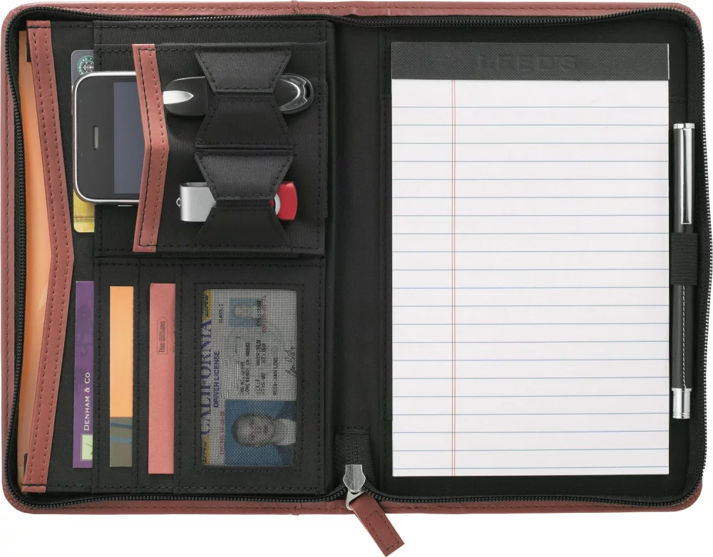 Porte-documents zippé Pedova™ Jr. avec papier FSC® Mix