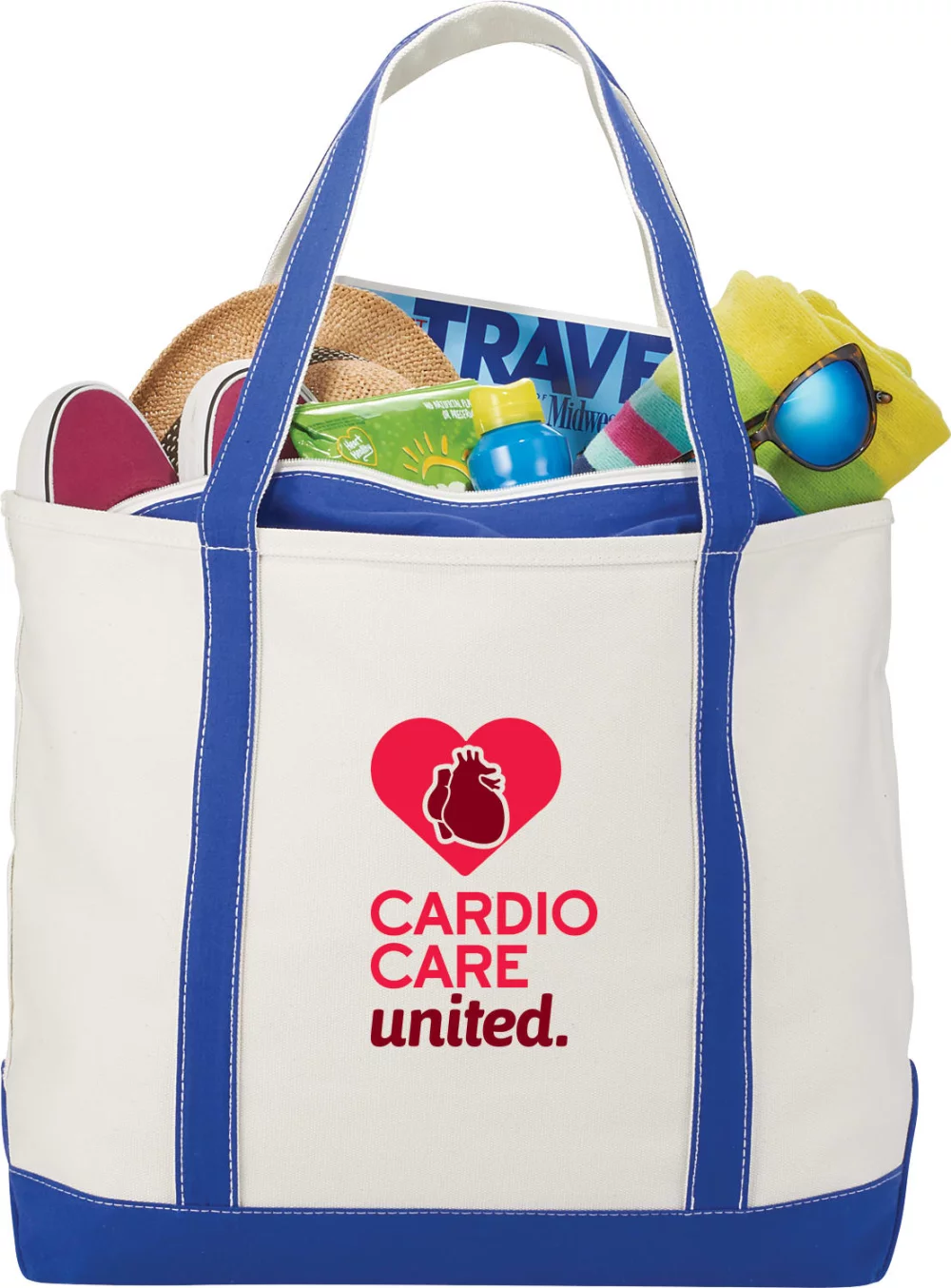 Baltic 24oz Cotton Canvas Tall Zippered Boat Tote