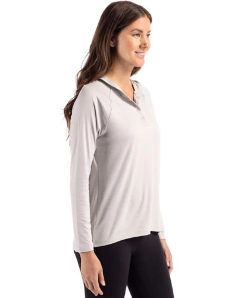 Chemise à capuche pour femmes Cutter & Buck Coastline Epic Comfort Eco Recycled