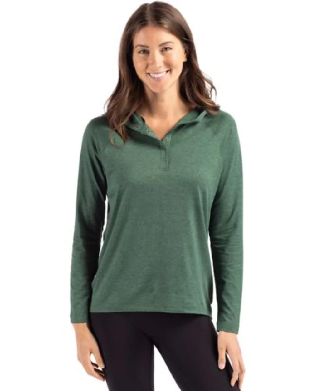 Chemise à capuche pour femmes Cutter & Buck Coastline Epic Comfort Eco Recycled