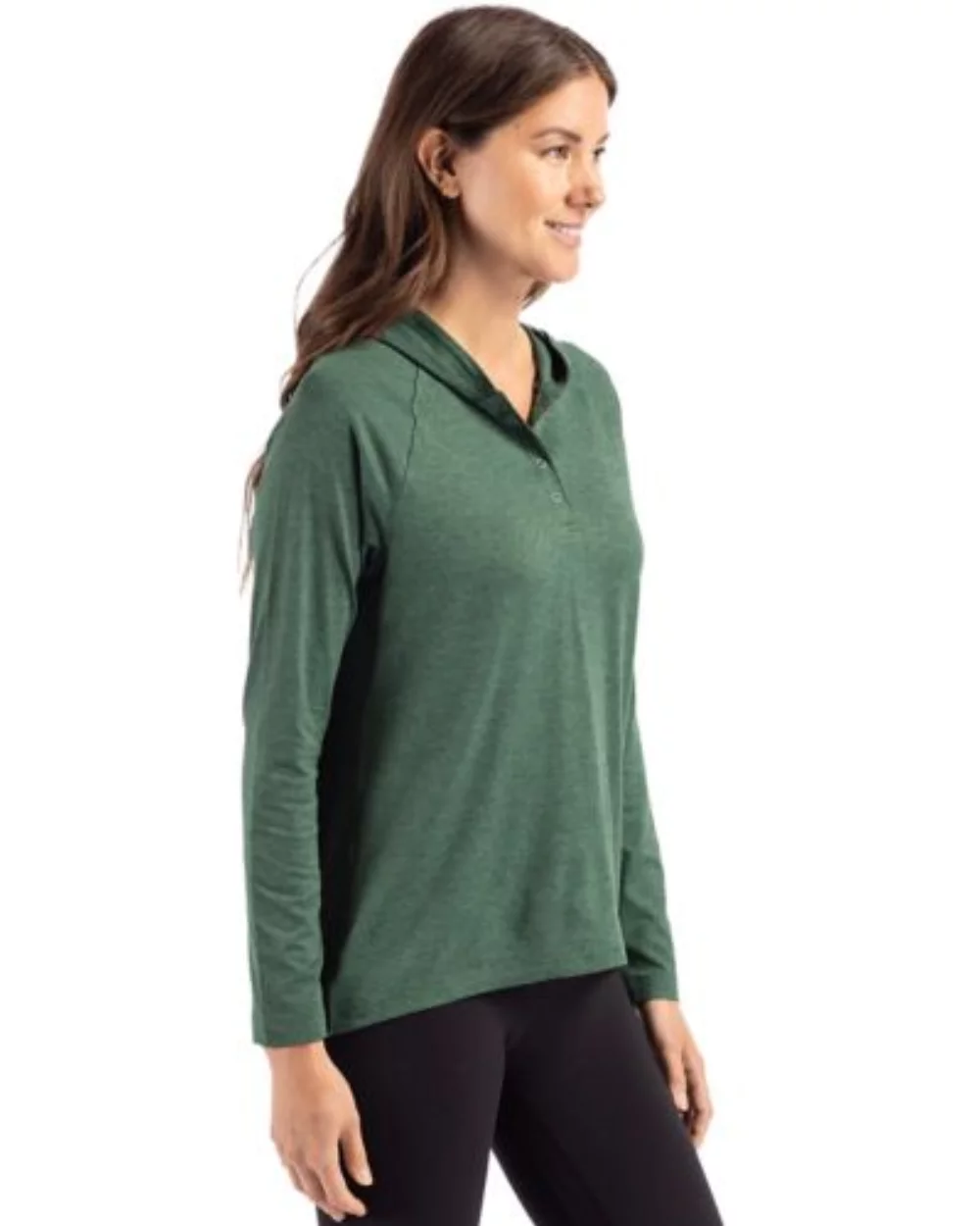 Chemise à capuche pour femmes Cutter & Buck Coastline Epic Comfort Eco Recycled