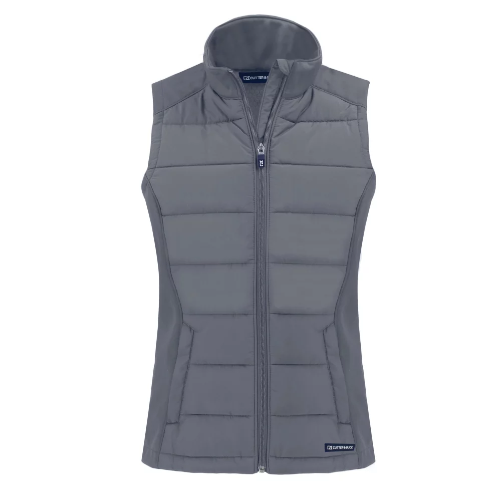 Veste zippée complète pour femmes Cutter & Buck Evoke Hybrid Eco Softshell recyclée