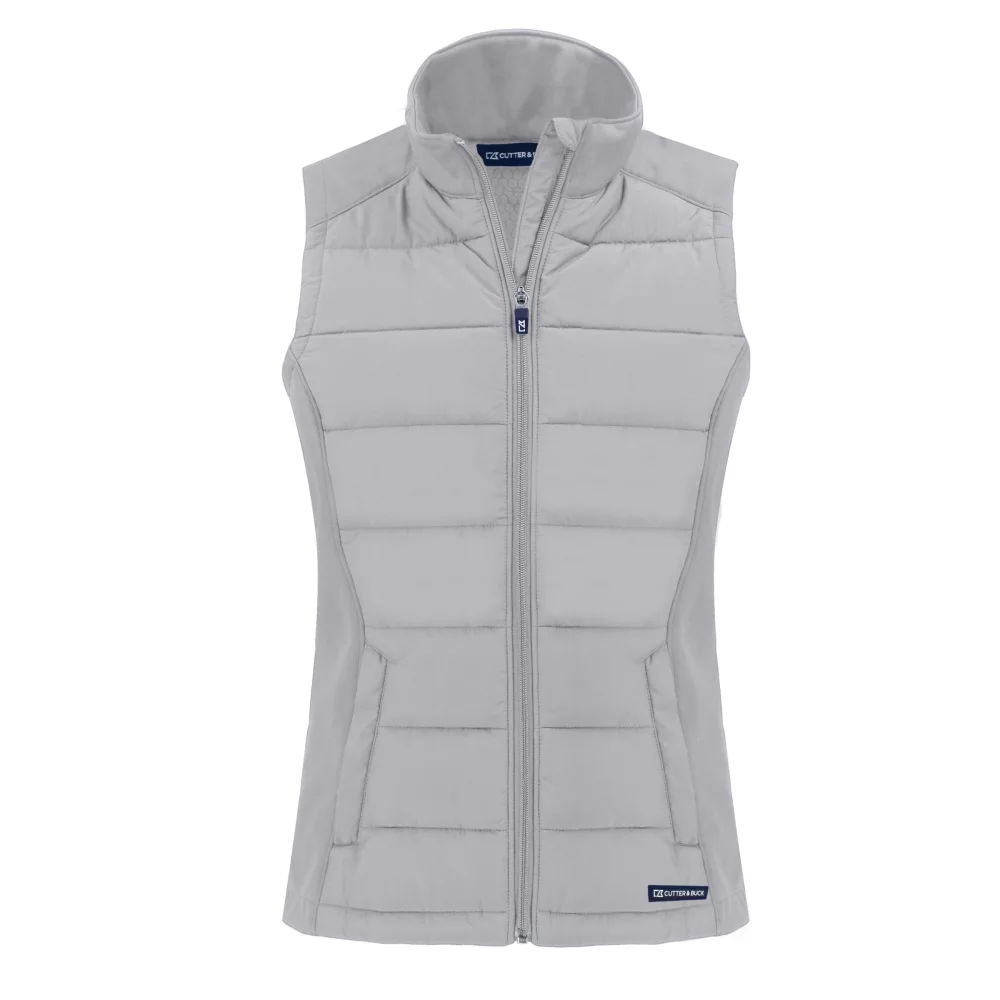 Cutter & Buck Evoke Hybrid Eco Softshell Recycled Womens Full Zip Vest