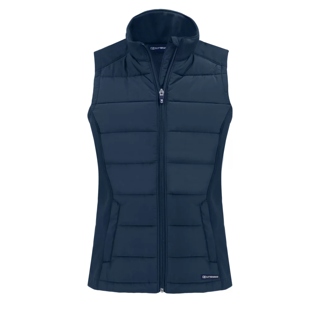 Veste zippée complète pour femmes Cutter & Buck Evoke Hybrid Eco Softshell recyclée