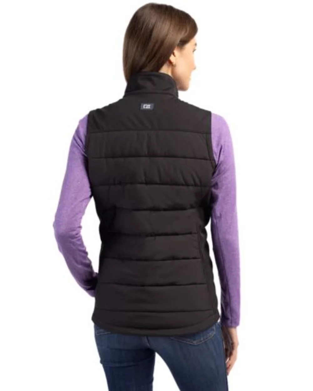 Veste zippée complète pour femmes Cutter & Buck Evoke Hybrid Eco Softshell recyclée