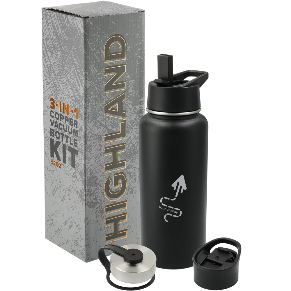Kit de bouteille sous vide en cuivre Highland 3-en-1 de 32 oz