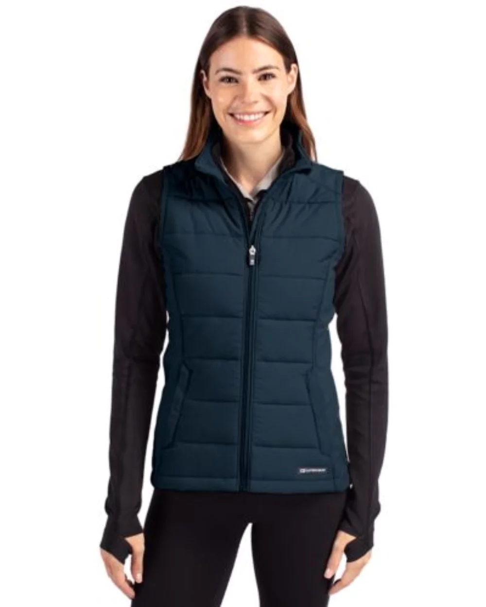 Veste zippée complète pour femmes Cutter & Buck Evoke Hybrid Eco Softshell recyclée