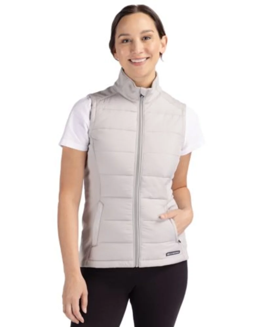 Veste zippée complète pour femmes Cutter & Buck Evoke Hybrid Eco Softshell recyclée