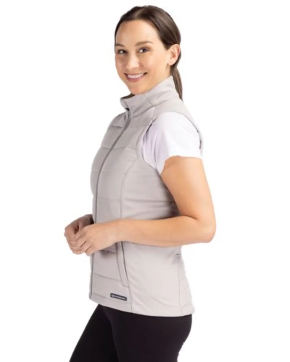 Veste zippée complète pour femmes Cutter & Buck Evoke Hybrid Eco Softshell recyclée