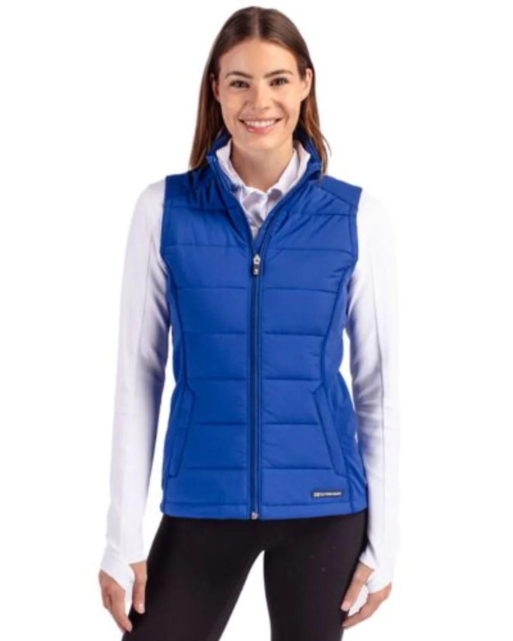 Cutter & Buck Evoke Hybrid Eco Softshell Recycled Womens Full Zip Vest