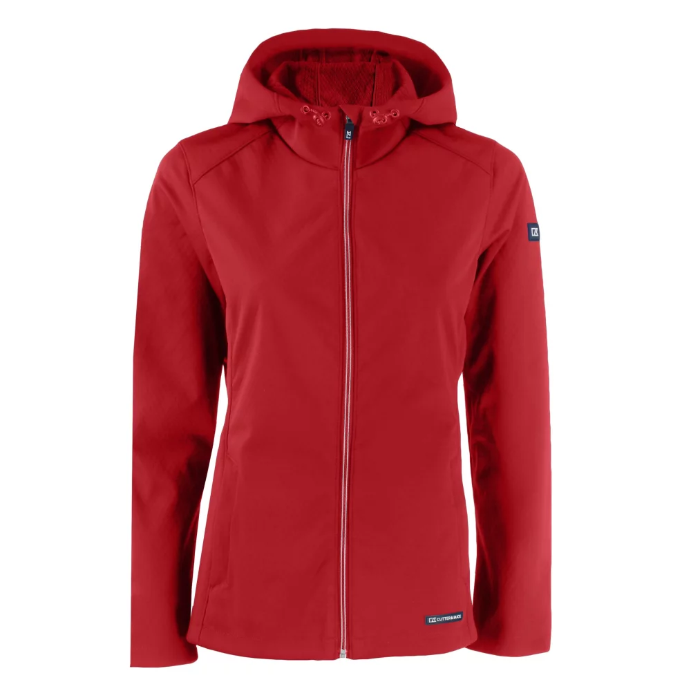 Veste pour femme Cutter & Buck Evoke Eco Softshell à fermeture éclair intégrale en matières recyclées