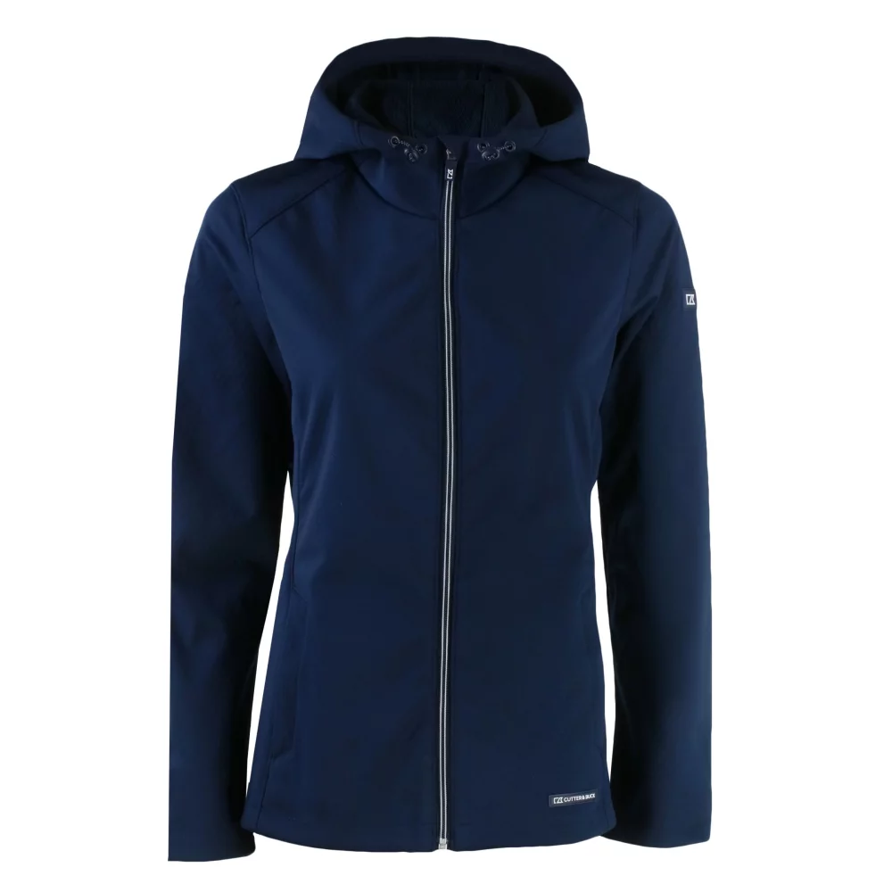 Veste pour femme Cutter & Buck Evoke Eco Softshell à fermeture éclair intégrale en matières recyclées