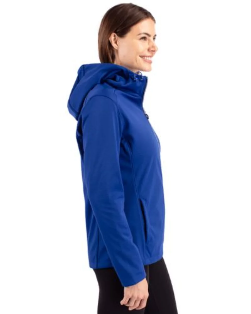 Veste pour femme Cutter & Buck Evoke Eco Softshell à fermeture éclair intégrale en matières recyclées