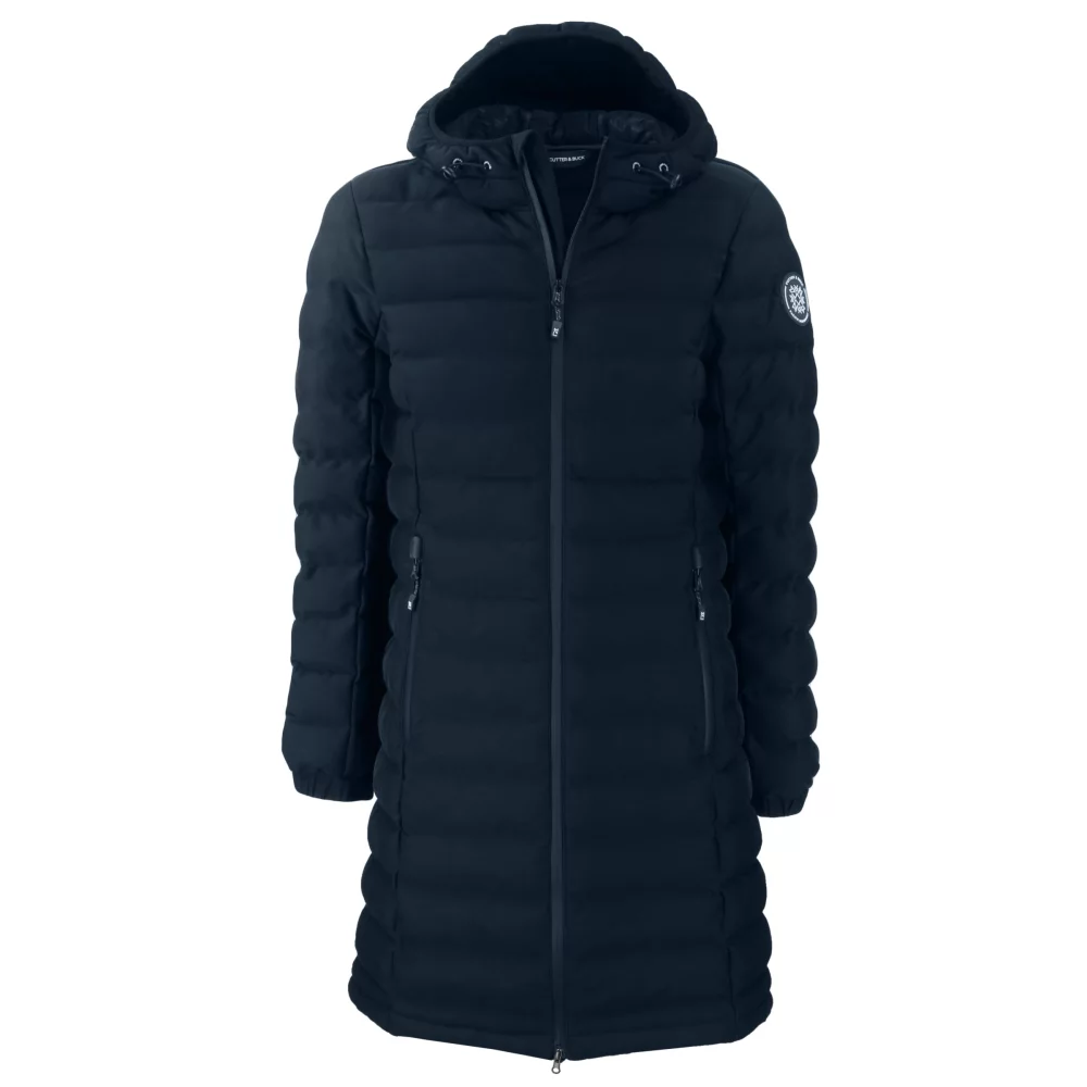 Veste longue matelassée pour femme Cutter & Buck Mission Ridge Repreve Eco isolée