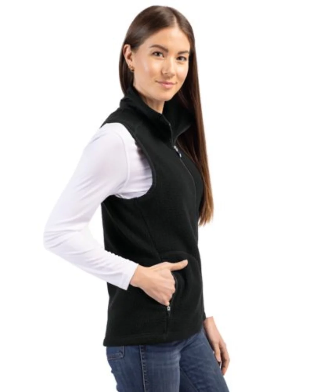 Cutter & Buck Cascade Eco Sherpa Fleece Womens Vest