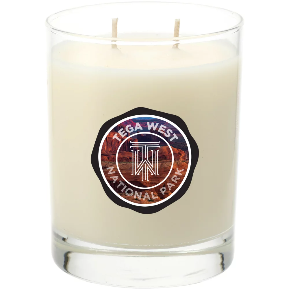 Bougie en pot en verre de 11 oz à la lavande et à la sauge.