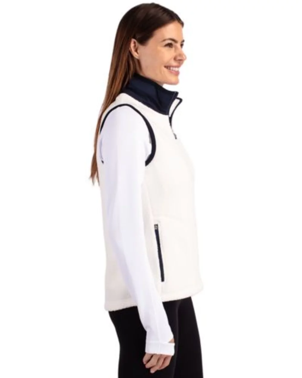 Cutter & Buck Cascade Eco Sherpa Fleece Womens Vest
