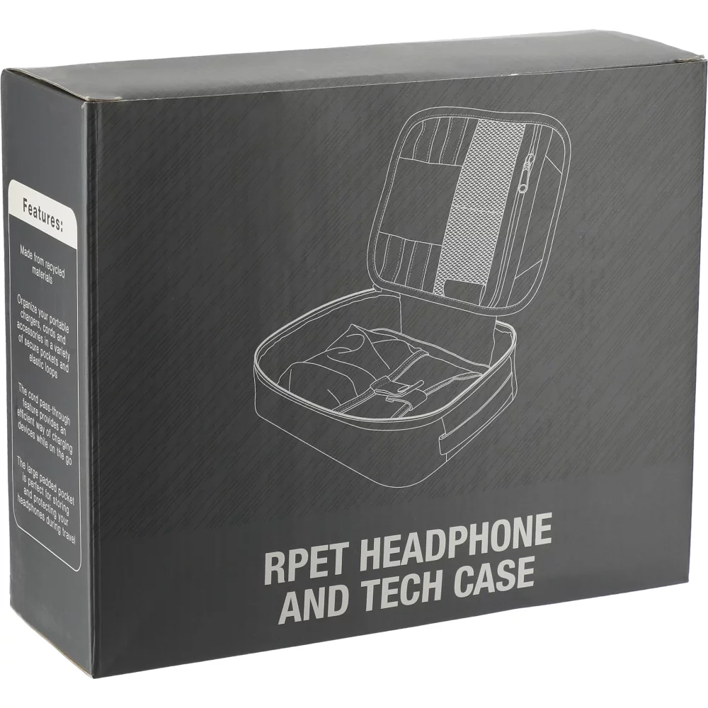 Étui pour casque et accessoires technologiques en RPET