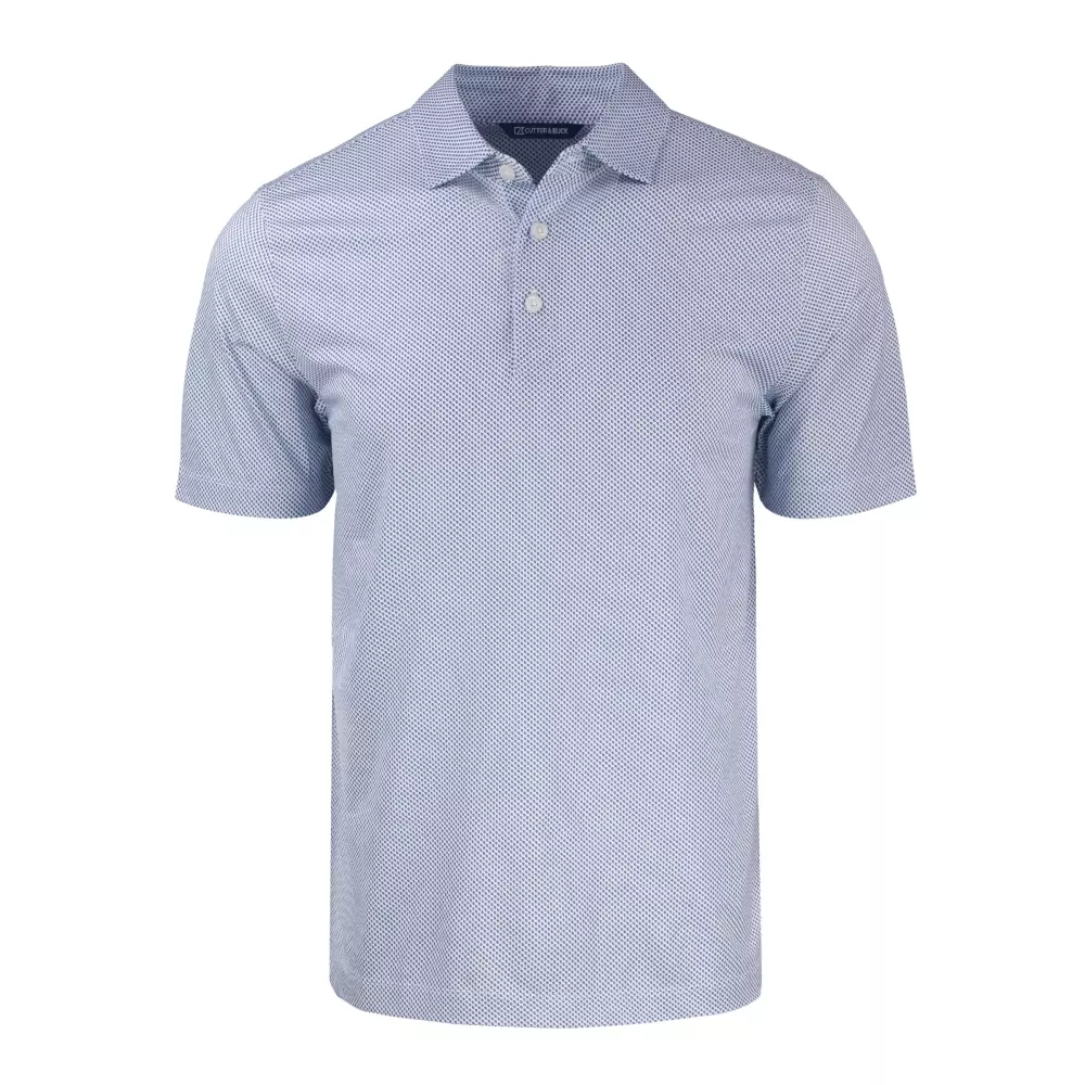 Polo pour hommes Cutter & Buck Pike Eco Symmetry Print Stretch Recycled