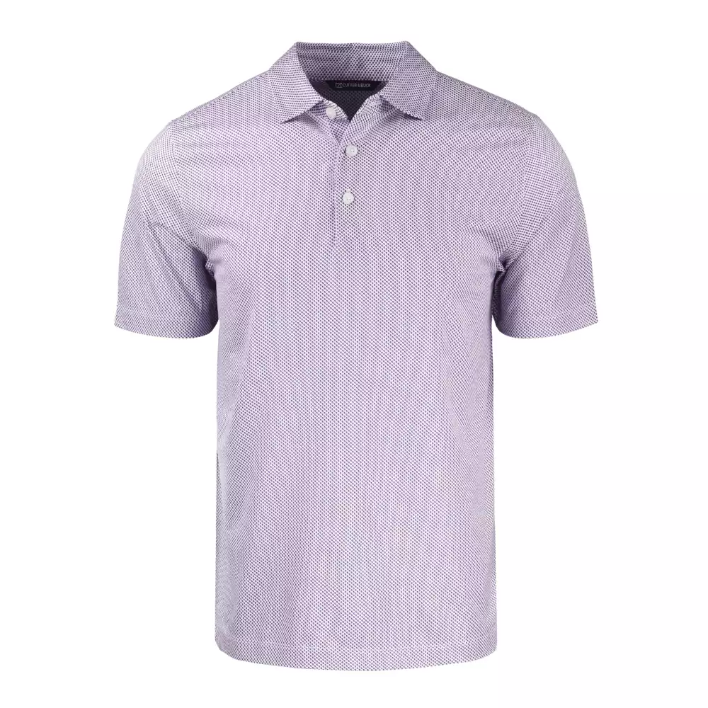 Cutter & Buck Pike Eco Symmetry Print Stretch Recycled Mens Polo