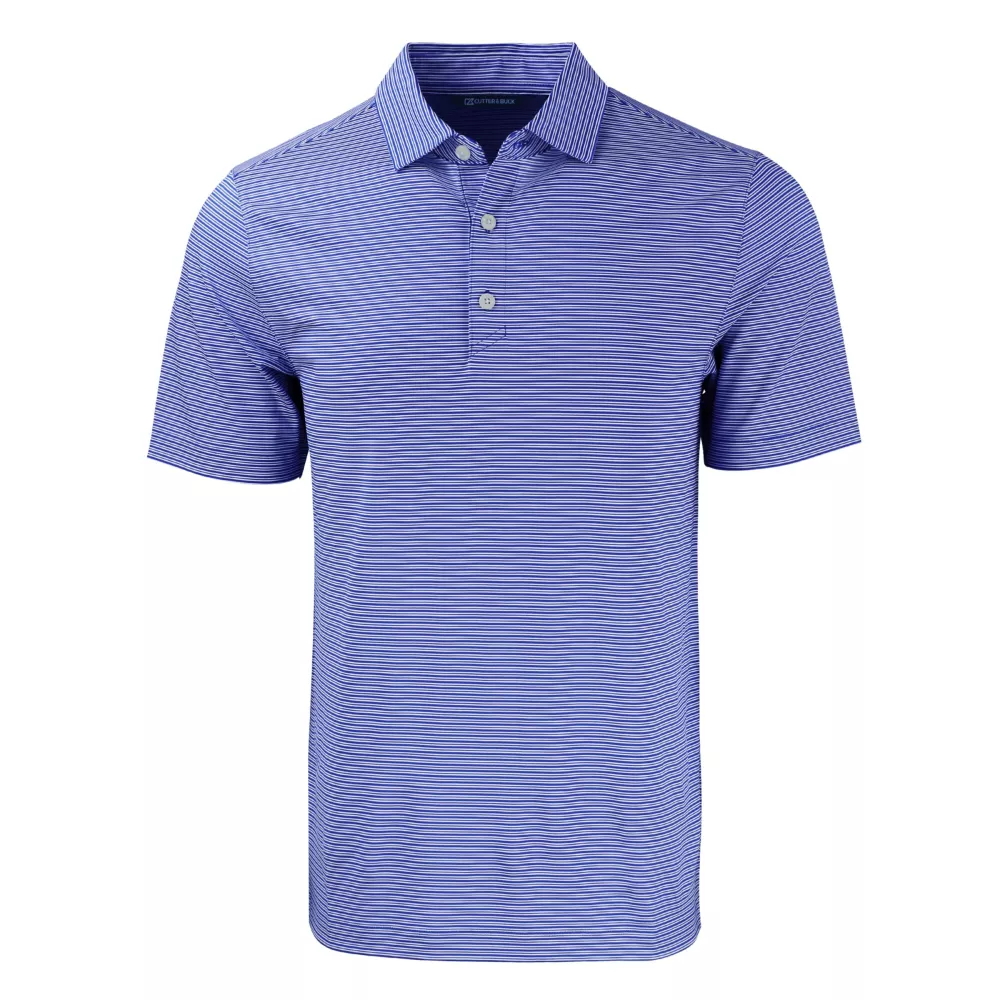 Polo pour hommes Cutter & Buck Forge Eco à double rayures extensibles recyclées