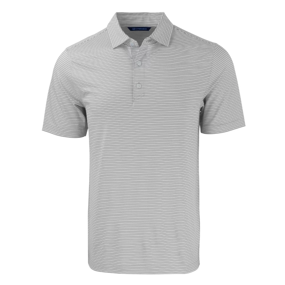 Polo pour hommes Cutter & Buck Forge Eco à double rayures extensibles recyclées