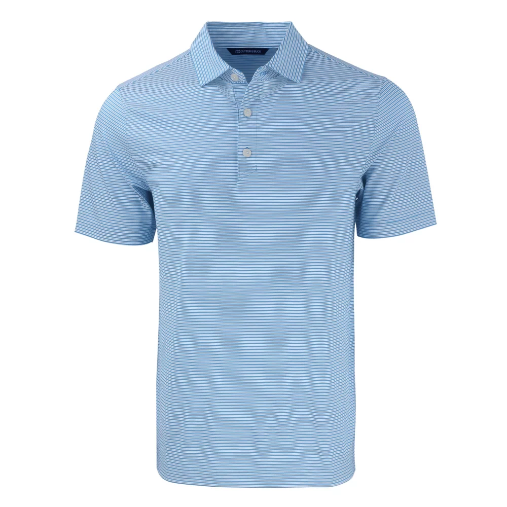 Polo pour hommes Cutter & Buck Forge Eco à double rayures extensibles recyclées