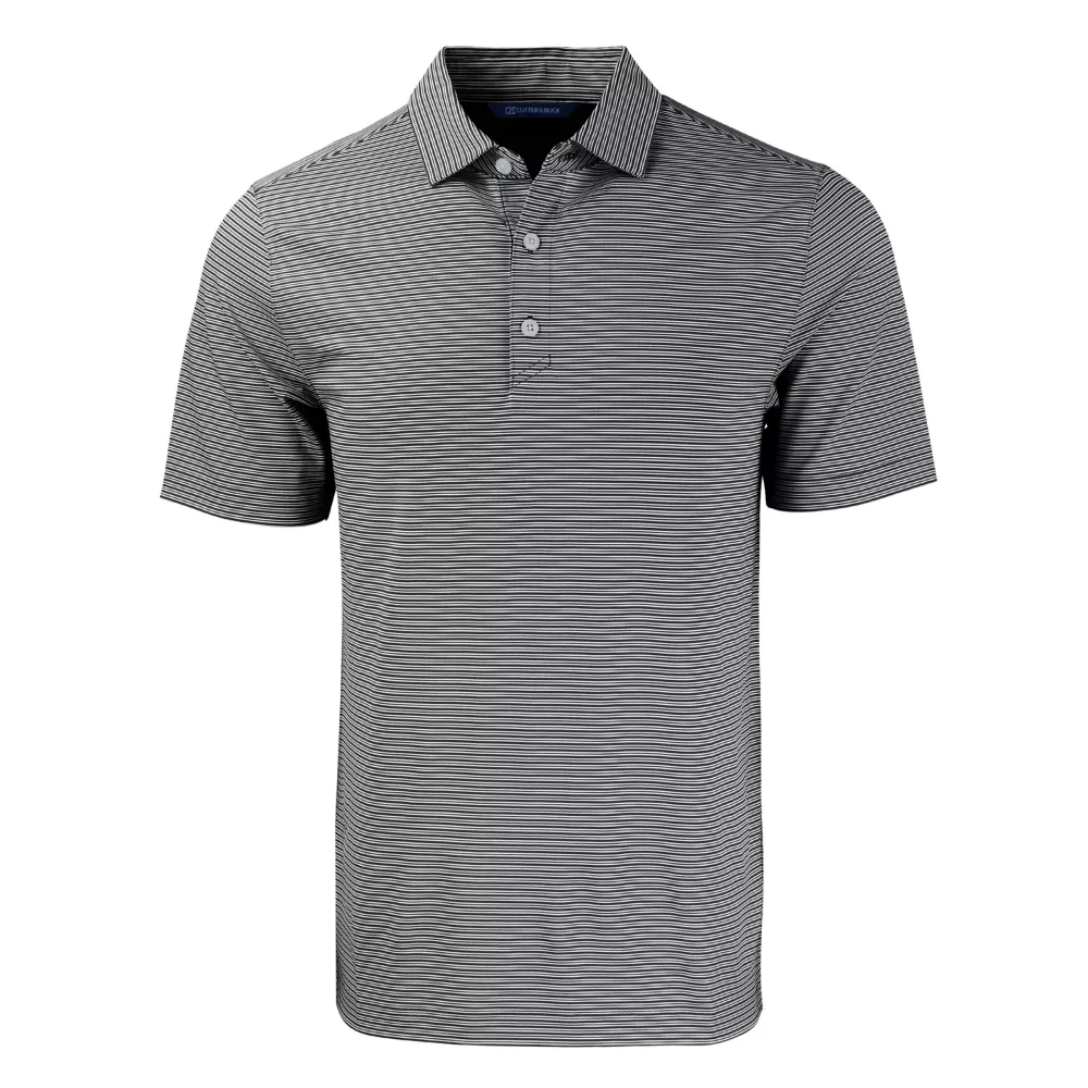Polo pour hommes Cutter & Buck Forge Eco à double rayures extensibles recyclées