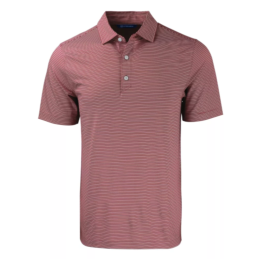 Polo pour hommes Cutter & Buck Forge Eco à double rayures extensibles recyclées
