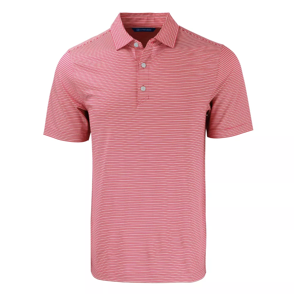 Polo pour hommes Cutter & Buck Forge Eco à double rayures extensibles recyclées