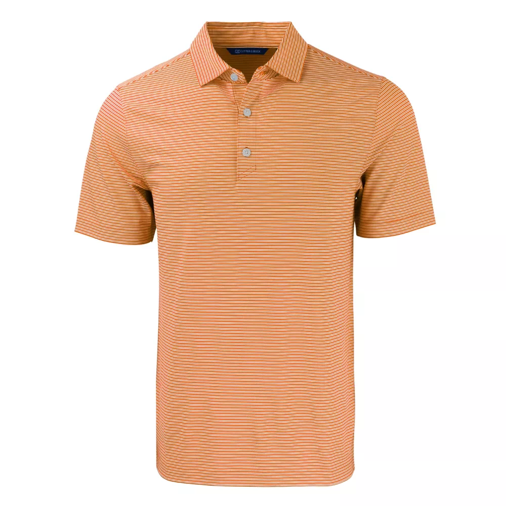 Polo pour hommes Cutter & Buck Forge Eco à double rayures extensibles recyclées