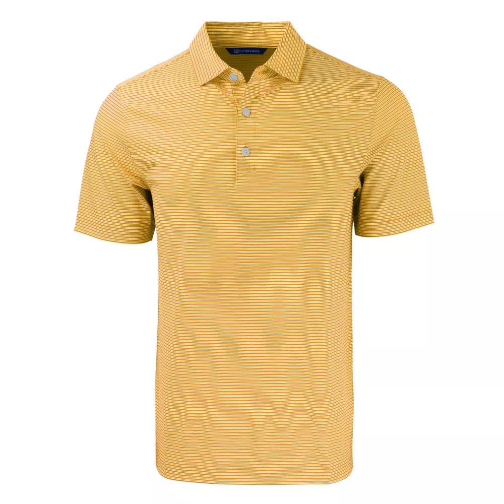 Polo pour hommes Cutter & Buck Forge Eco à double rayures extensibles recyclées