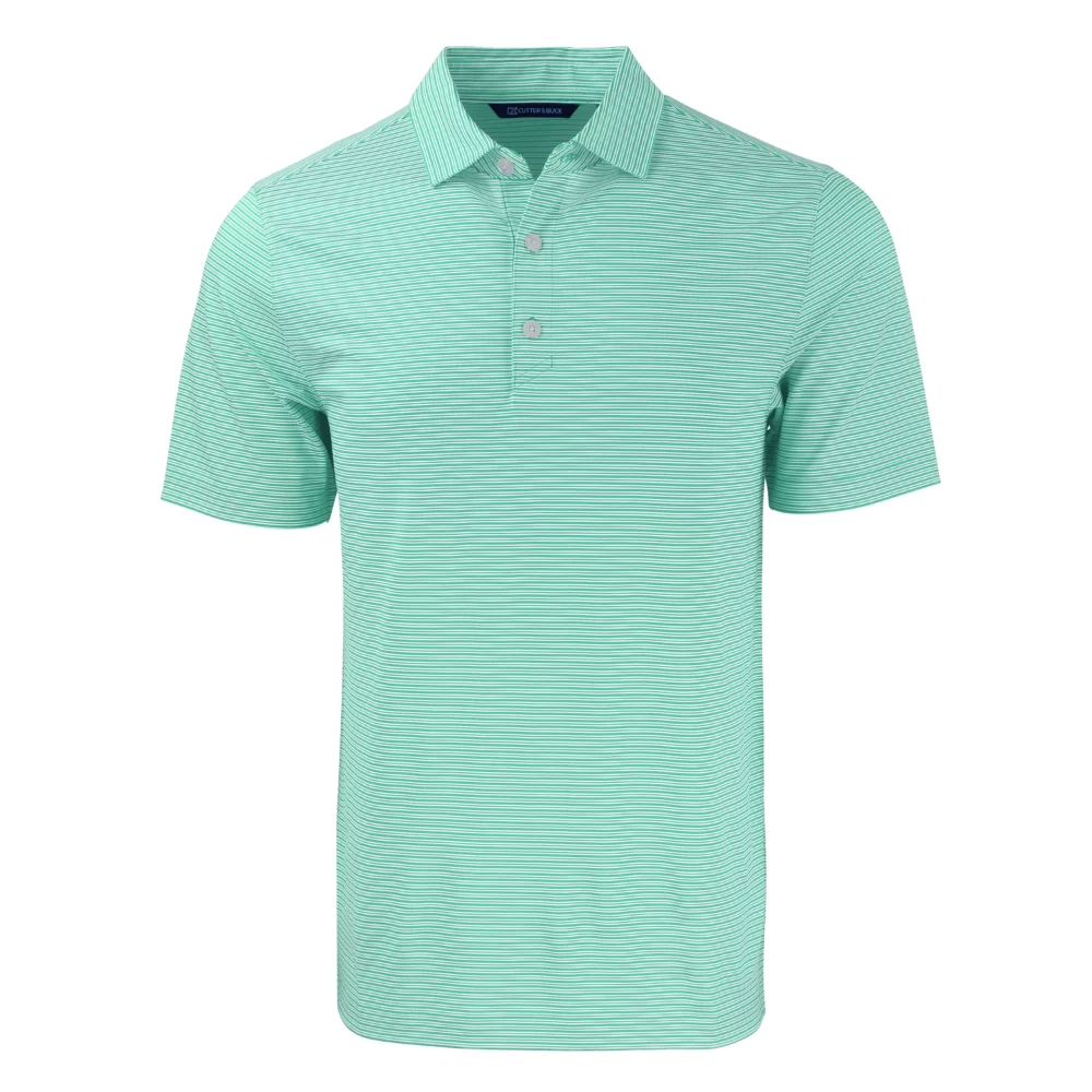 Polo pour hommes Cutter & Buck Forge Eco à double rayures extensibles recyclées