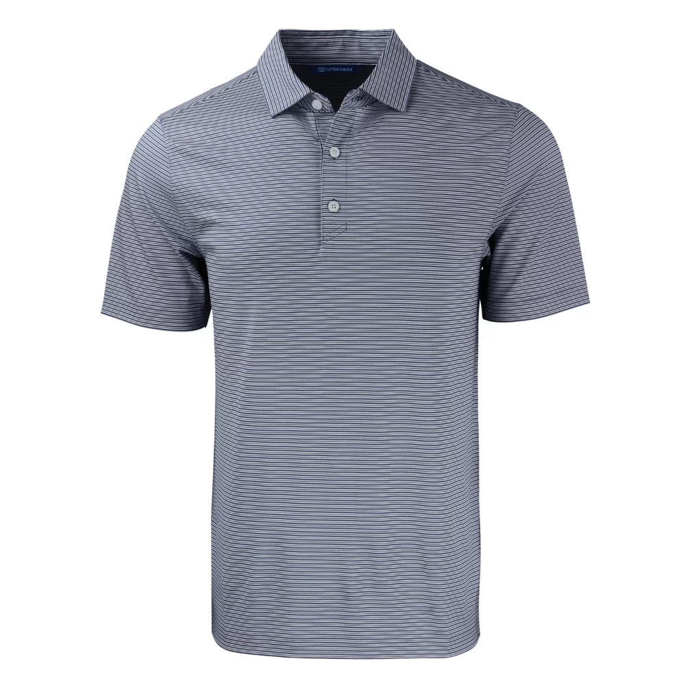 Polo pour hommes Cutter & Buck Forge Eco à double rayures extensibles recyclées