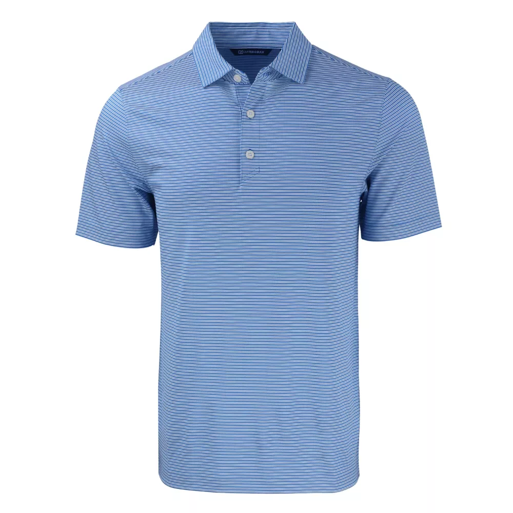 Polo pour hommes Cutter & Buck Forge Eco à double rayures extensibles recyclées