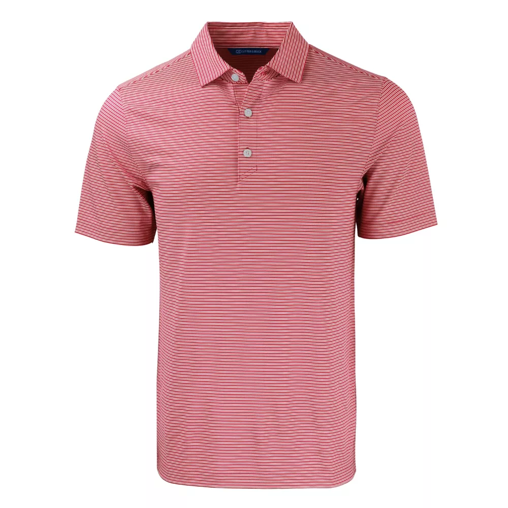 Polo pour hommes Cutter & Buck Forge Eco à double rayures extensibles recyclées