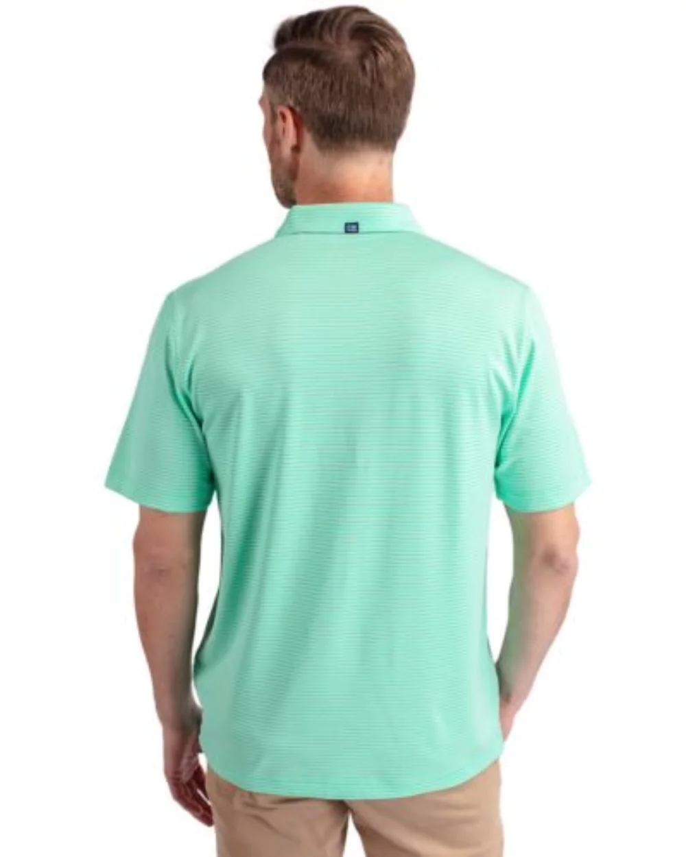 Polo pour hommes Cutter & Buck Forge Eco à double rayures extensibles recyclées