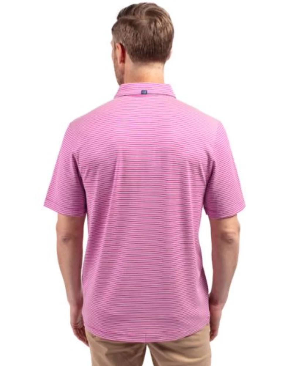 Cutter & Buck Forge Eco Double Stripe Stretch Recycled Mens Polo