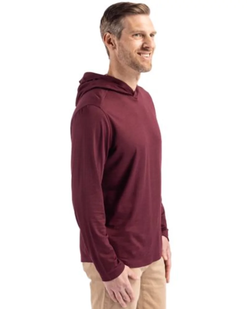 Chemise à capuche pour hommes Cutter & Buck Coastline Epic Comfort Eco Recycled