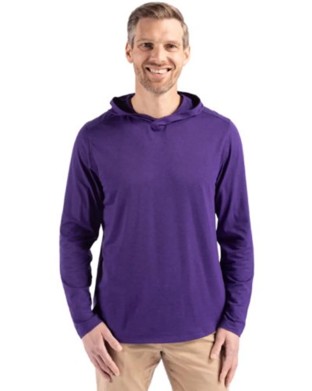 Cutter & Buck Coastline Epic Comfort Eco Recycled Mens Hooded Shirt