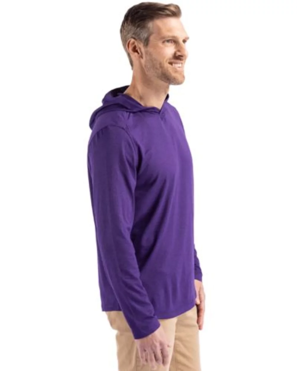 Cutter & Buck Coastline Epic Comfort Eco Recycled Mens Hooded Shirt