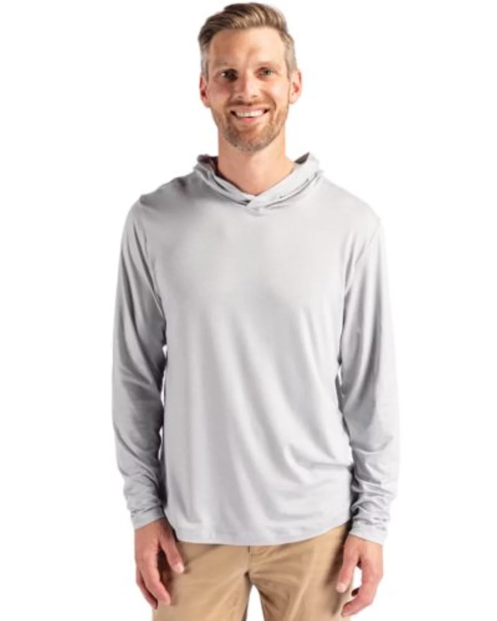 Chemise à capuche pour hommes Cutter & Buck Coastline Epic Comfort Eco Recycled