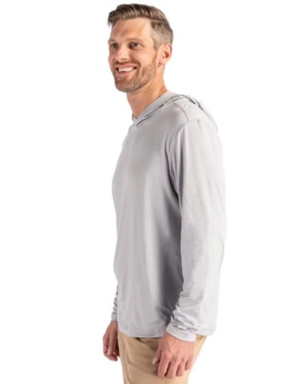 Cutter & Buck Coastline Epic Comfort Eco Recycled Mens Hooded Shirt