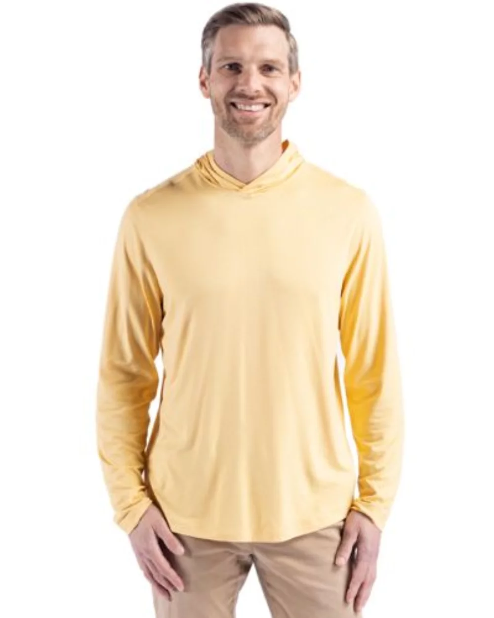 Cutter & Buck Coastline Epic Comfort Eco Recycled Mens Hooded Shirt