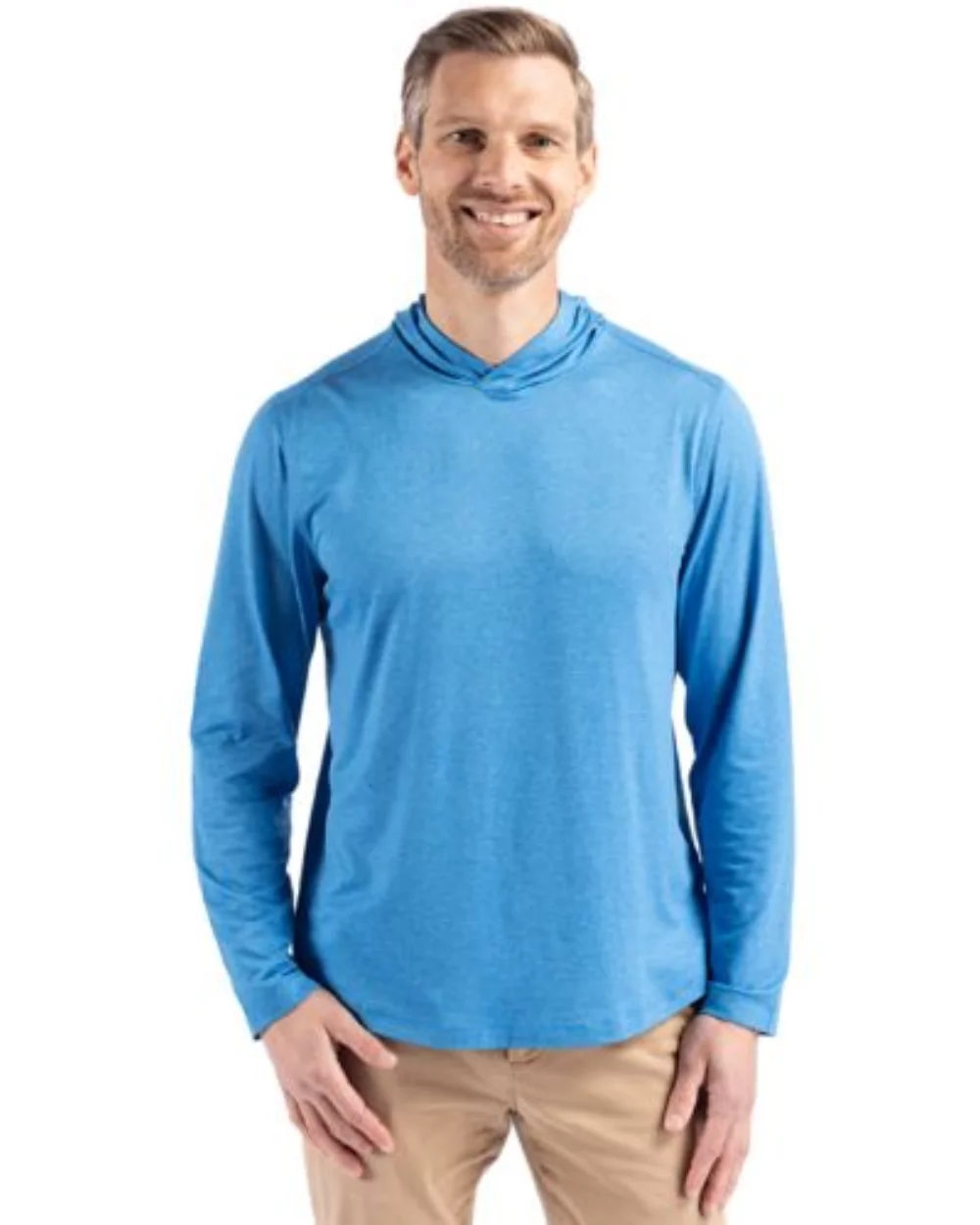 Cutter & Buck Coastline Epic Comfort Eco Recycled Mens Hooded Shirt