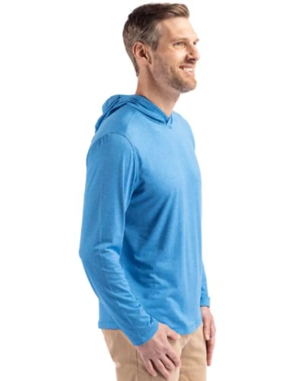 Cutter & Buck Coastline Epic Comfort Eco Recycled Mens Hooded Shirt