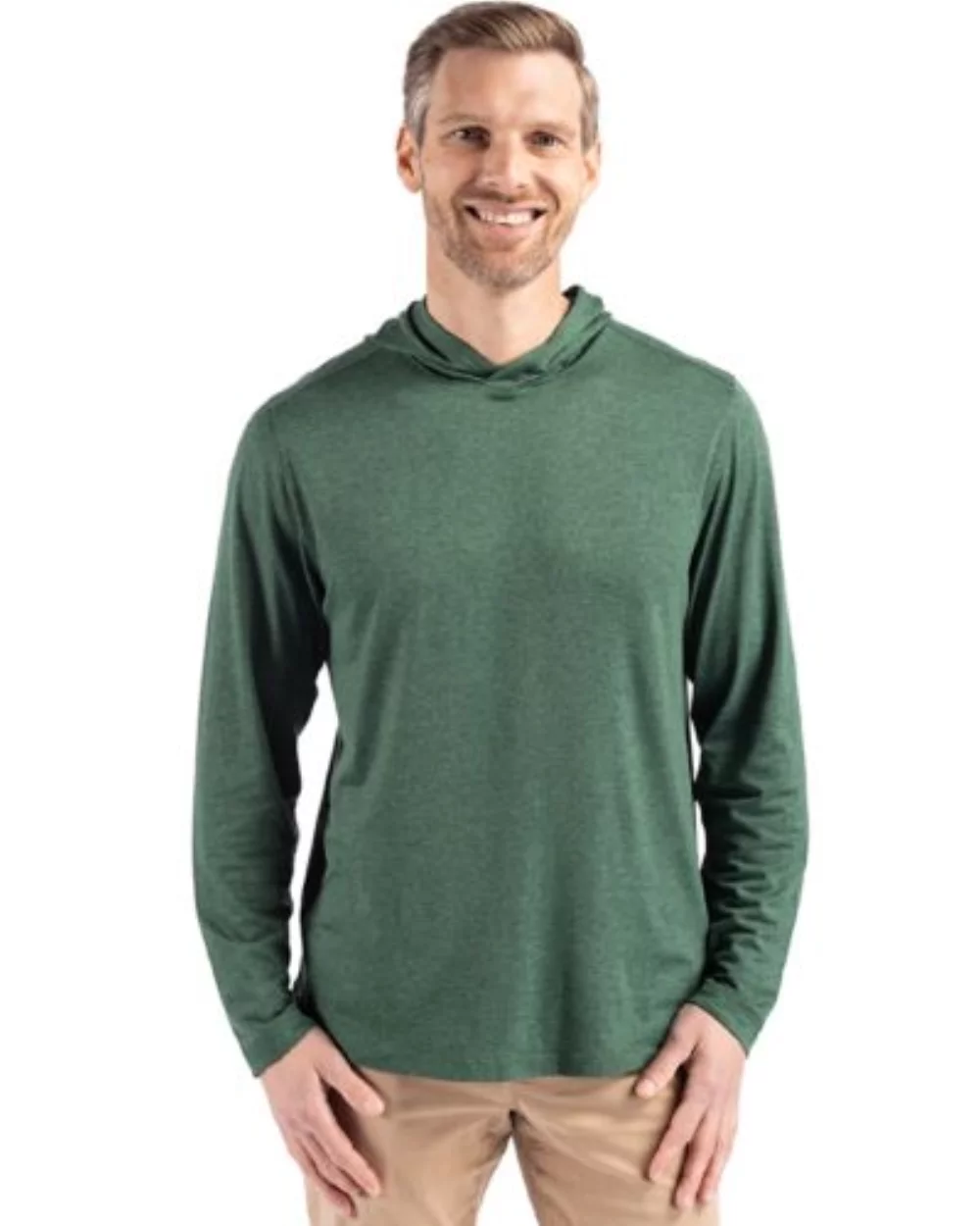 Cutter & Buck Coastline Epic Comfort Eco Recycled Mens Hooded Shirt