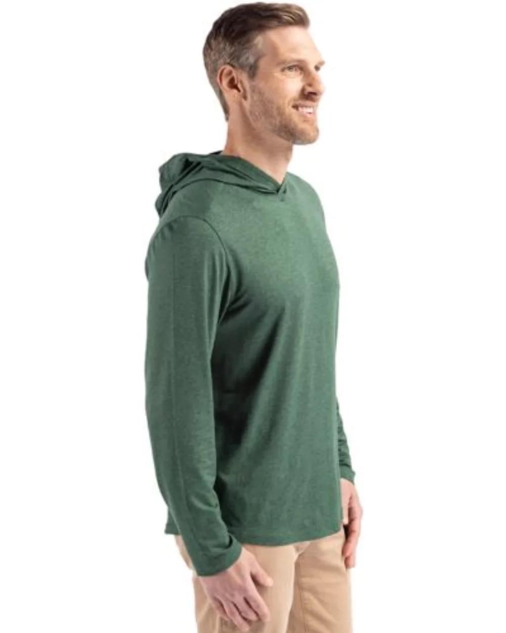 Chemise à capuche pour hommes Cutter & Buck Coastline Epic Comfort Eco Recycled