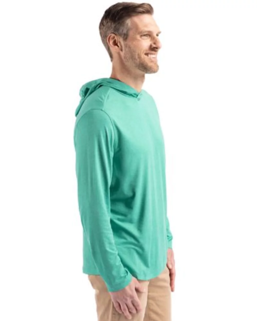 Chemise à capuche pour hommes Cutter & Buck Coastline Epic Comfort Eco Recycled