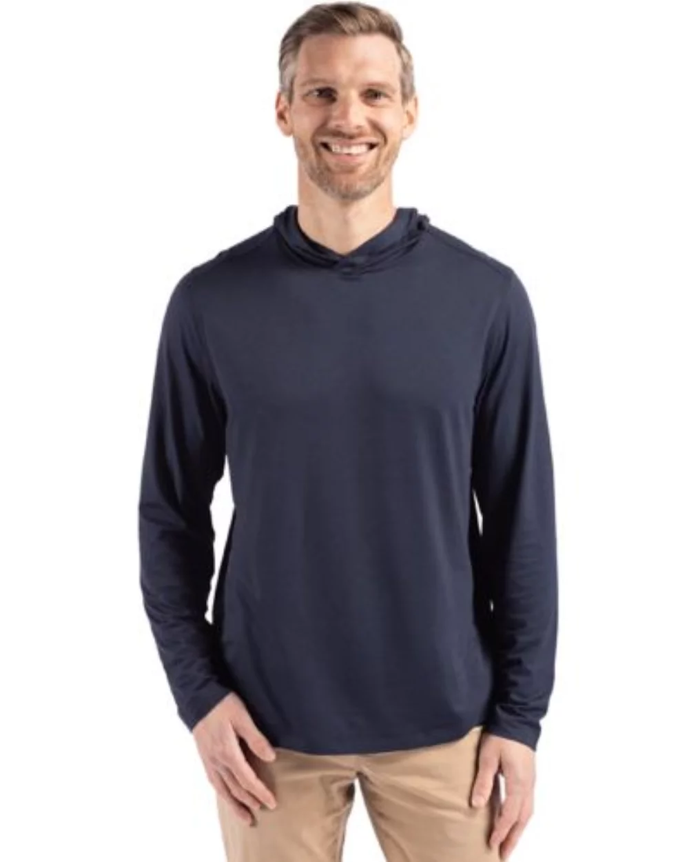 Cutter & Buck Coastline Epic Comfort Eco Recycled Mens Hooded Shirt